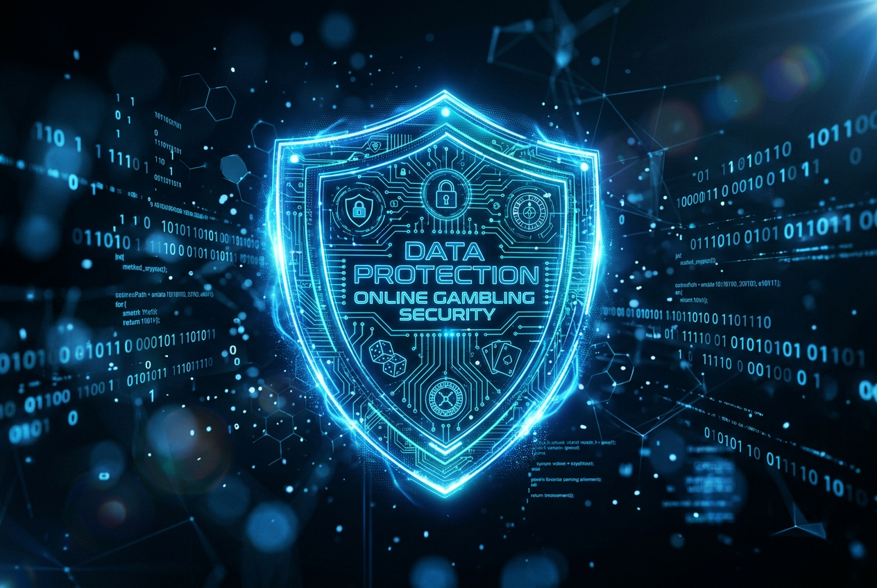 A secure digital shield icon representing online casino safety.